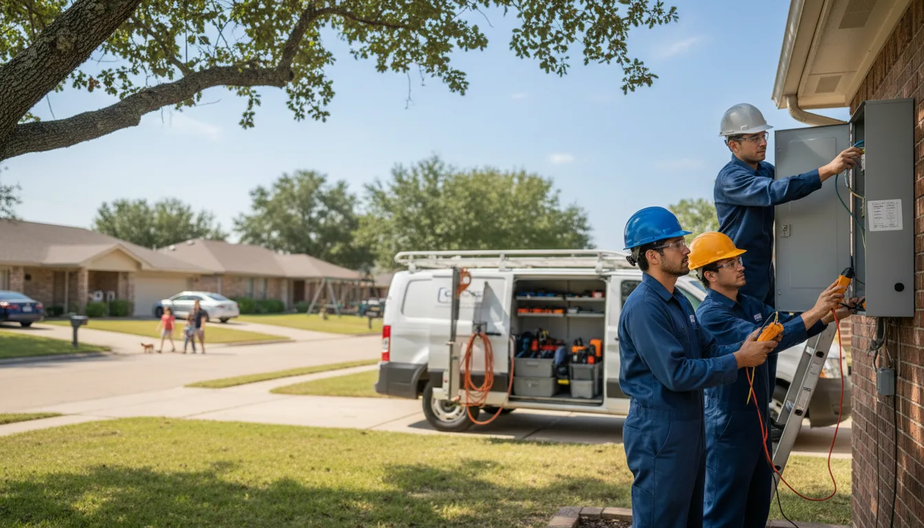 Certified electrician providing emergency electrical services in Adrian, TX